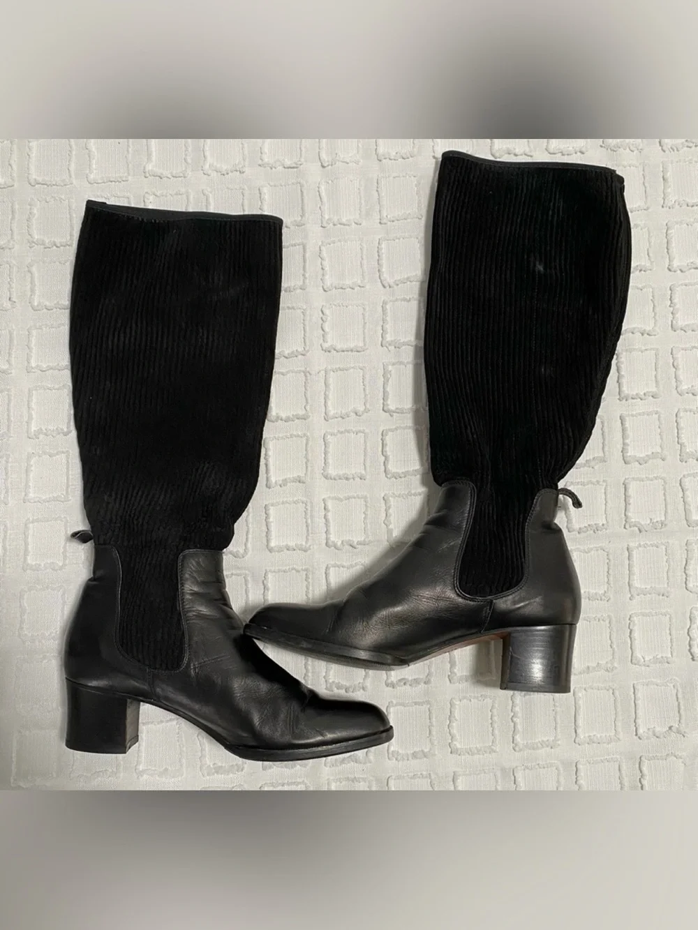 Mima Venezia Made in Italy Leather Stretch Knee High Boots 36.5